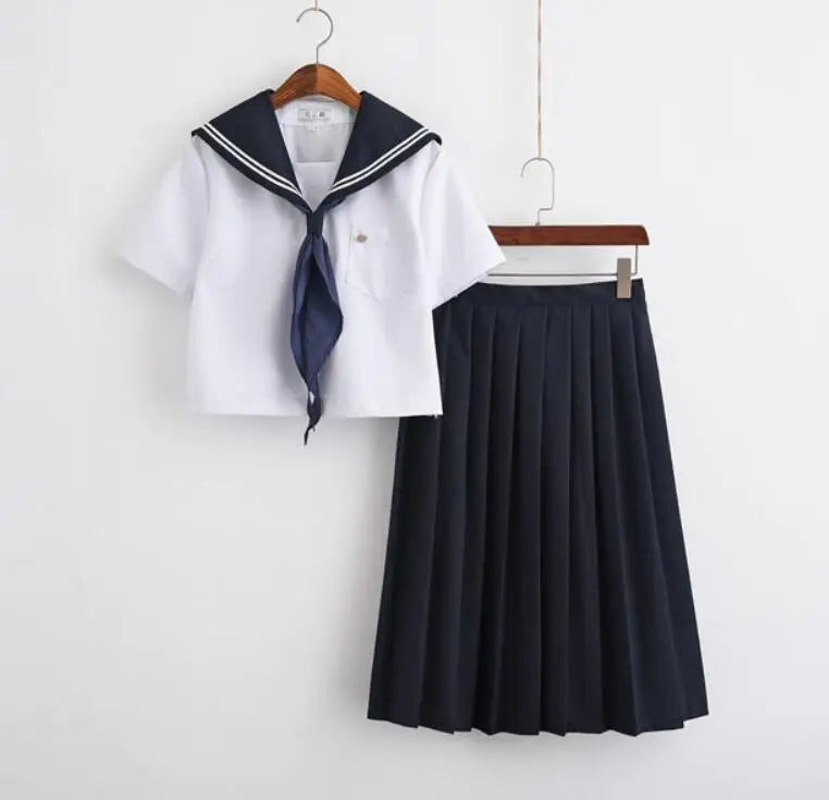 JapaneseKorean Sailor Suit Cosplay Costumes School Uniforms Cute