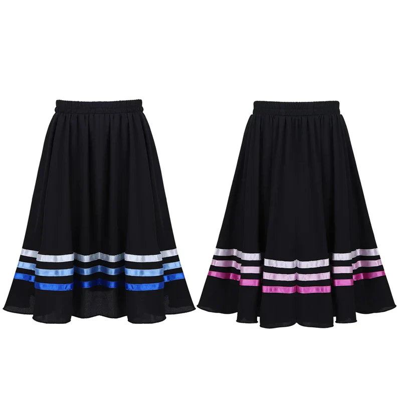 Ballet character skirt Teen Girls High Waist Long