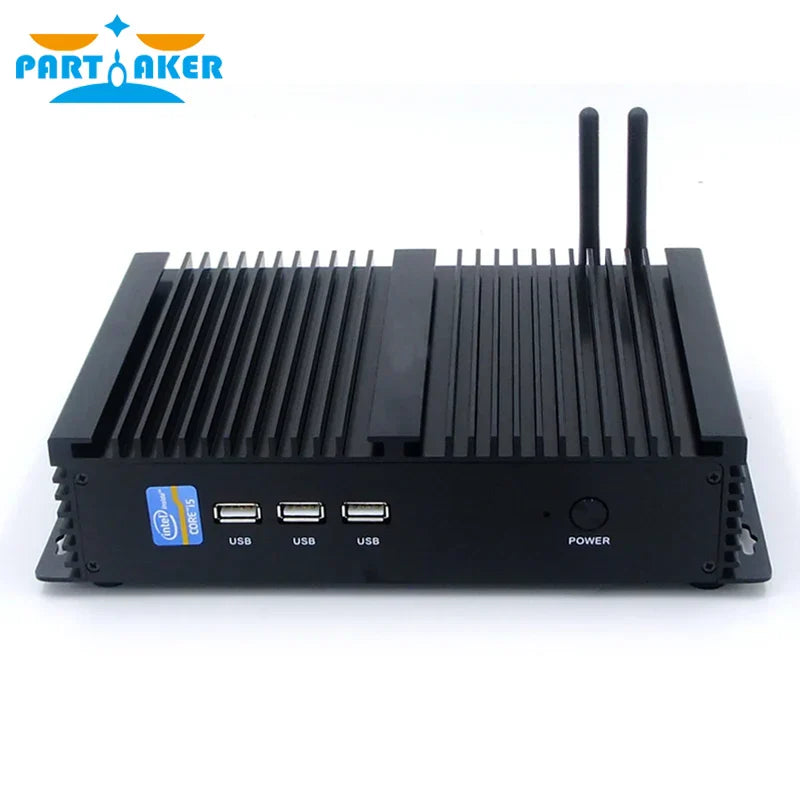 Partaker I3 Rugged Fanless Barebone Mini PC Core