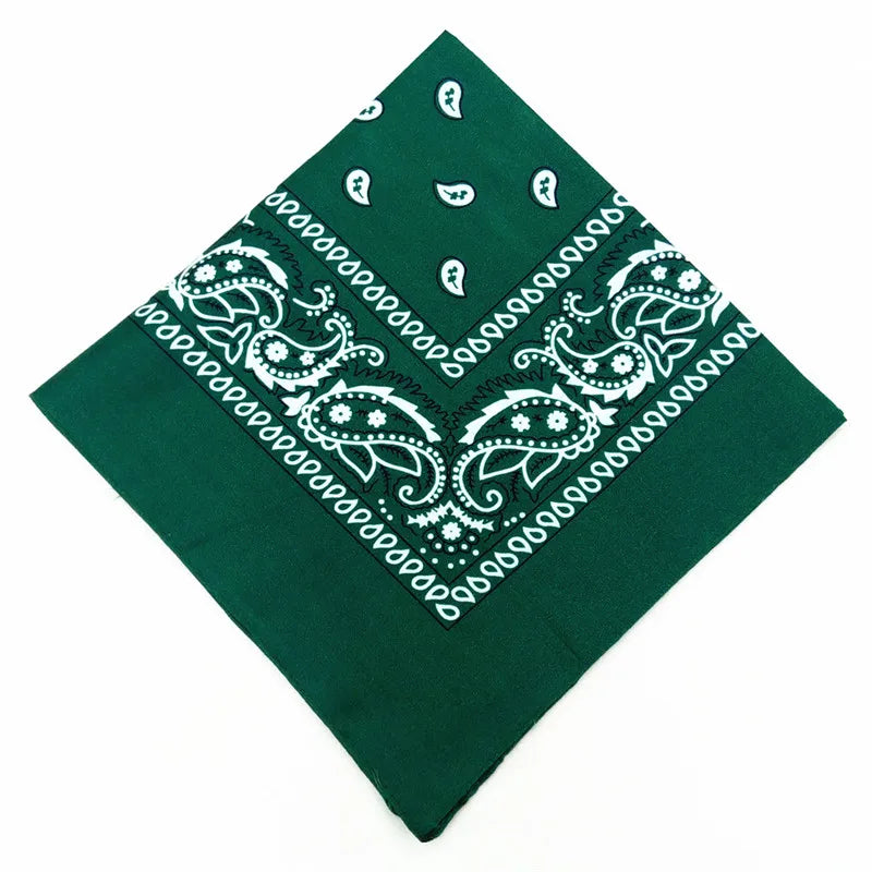 12pcs Polyester Cotton Cashew Flower Hiphop Bandanas For