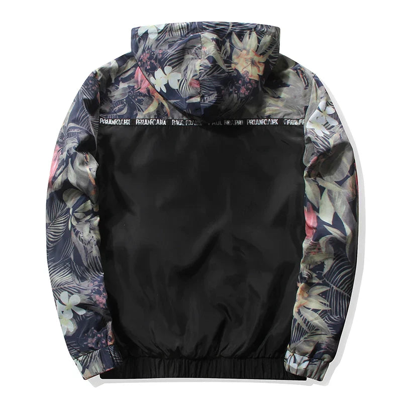 Windbreaker Jackets Mens Hooded Jacket Sportswear Bomber Jacket