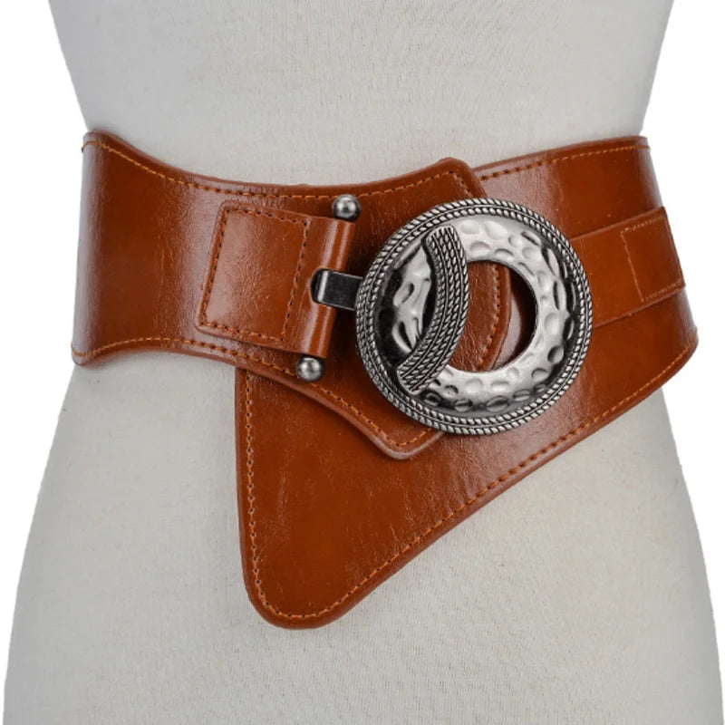 Hot Fashion Women Wide Waist Elastic Stretch Belt