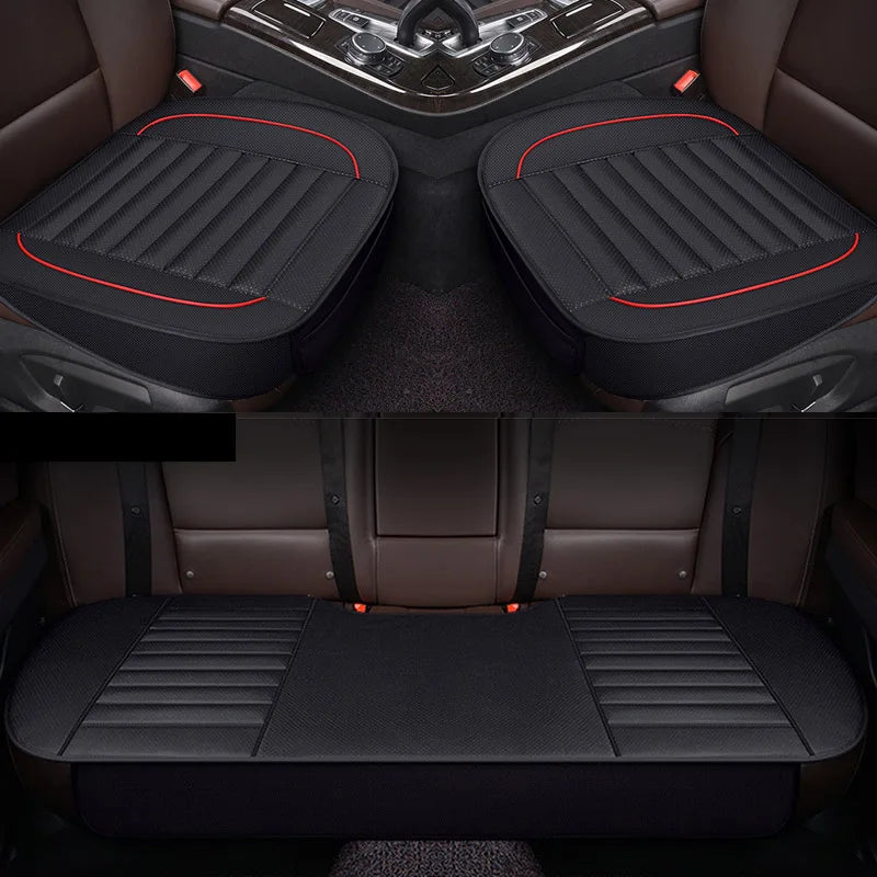 SEAMETAL Car Seat Covers PU Leather Interior Automobiles