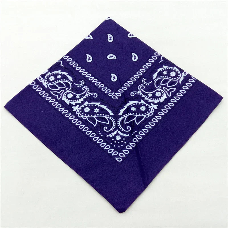 12pcs Polyester Cotton Cashew Flower Hiphop Bandanas For