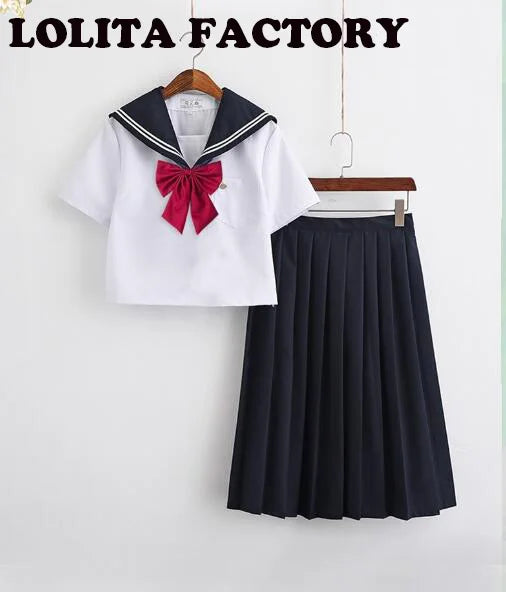 JapaneseKorean Sailor Suit Cosplay Costumes School Uniforms Cute