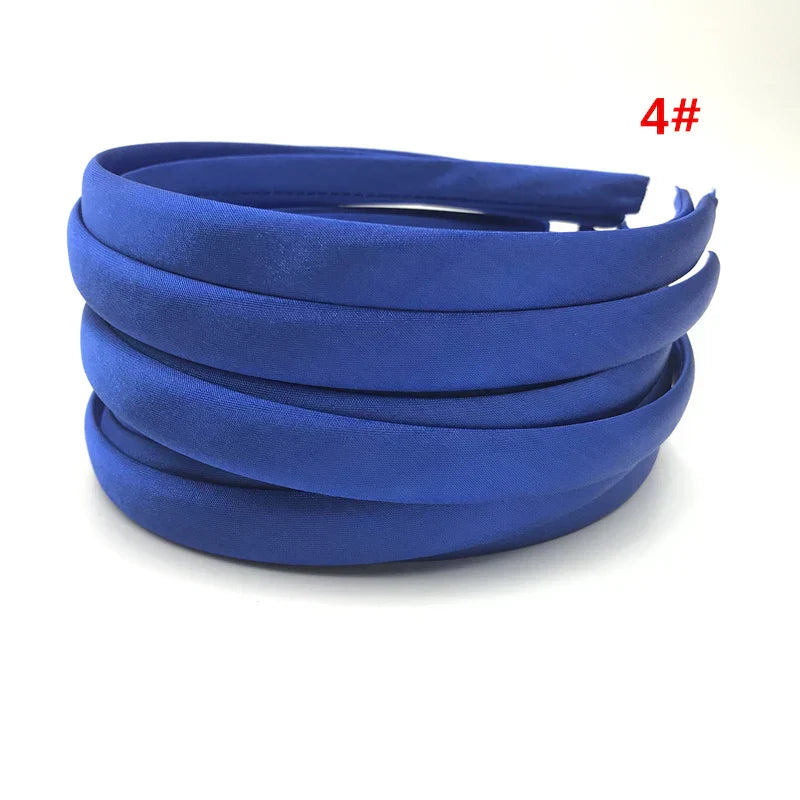 24Pcs/Lot 15mm 24 Colors Satin Fabric Covered Resin