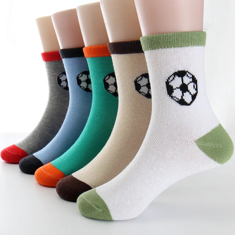 CHILDREN WIT Spring&Autumn Children Socks Cotton Football Student