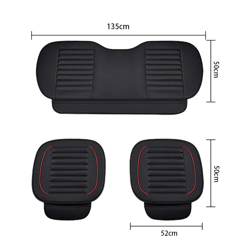 SEAMETAL Car Seat Covers PU Leather Interior Automobiles