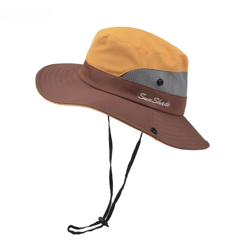 Parent-child Unisex Summer Foldable Sun Fisherman Hat Men