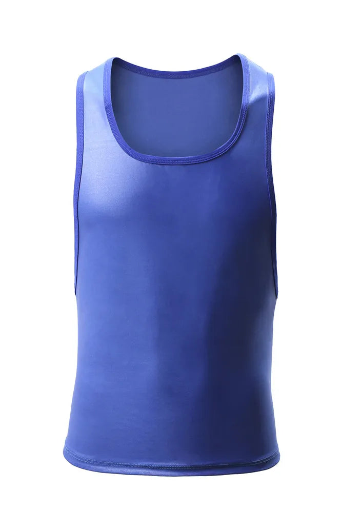 Soutong New Sexy Tank Top Men Leather Tank