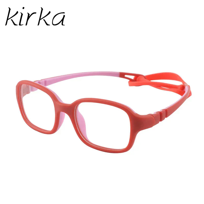 Kirka Flexible Myopia Optical Children Glasses Frame Solid