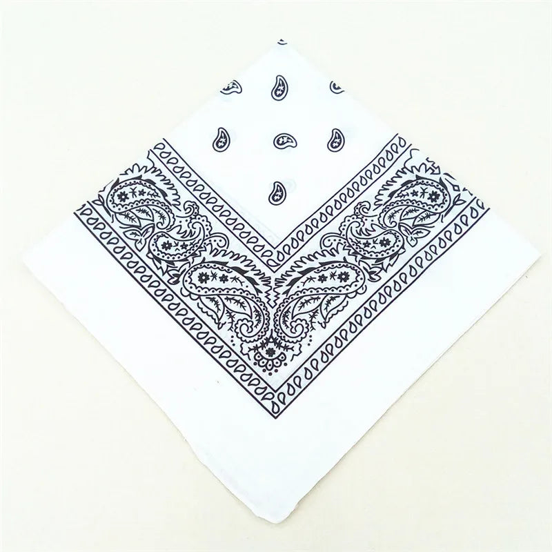 12pcs Polyester Cotton Cashew Flower Hiphop Bandanas For