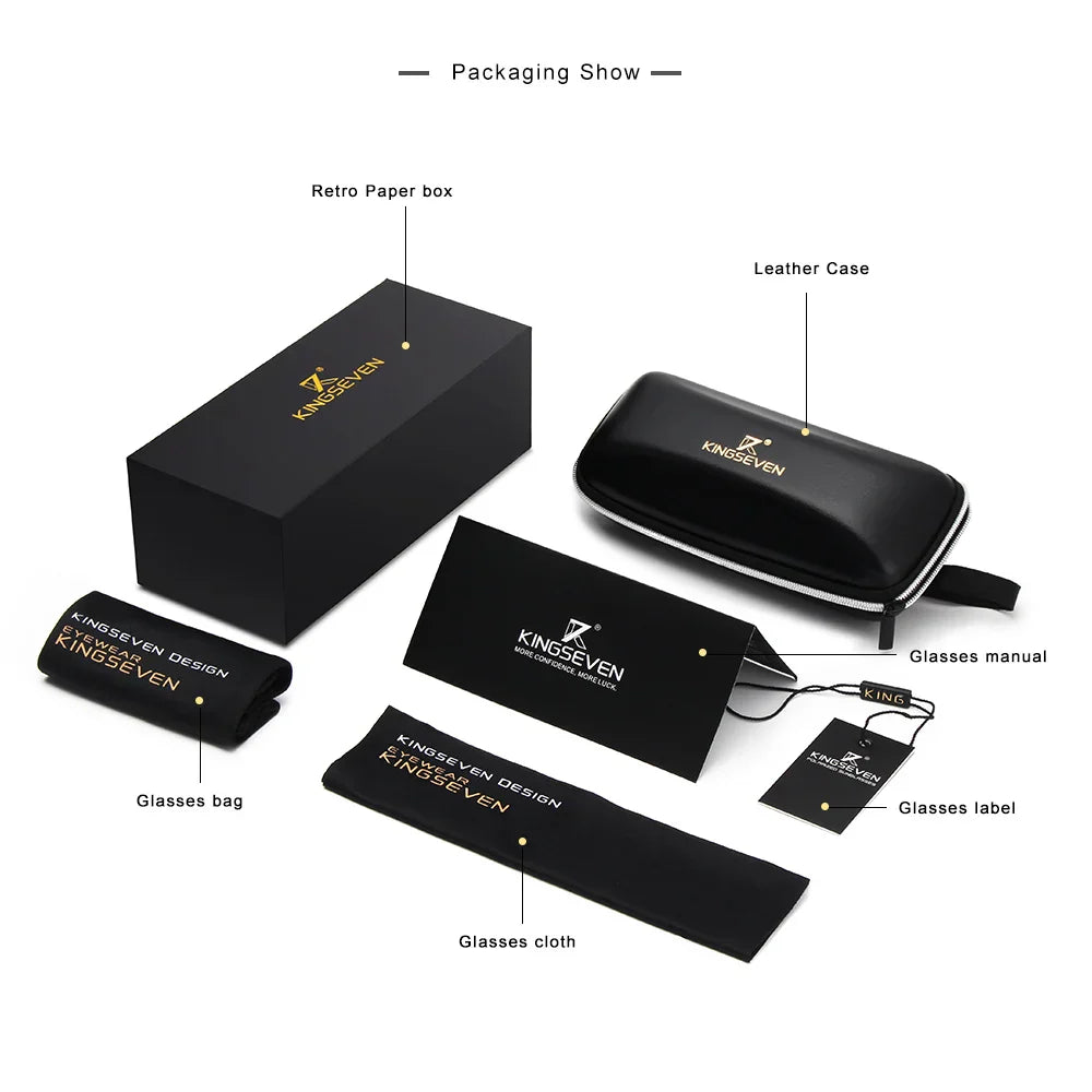 KINGSEVEN New Brand Men Aluminum Sunglasses Photochromic Polarized UV400 Mirror Lens Male Sun Glasses Women For Men‘s Eyewear