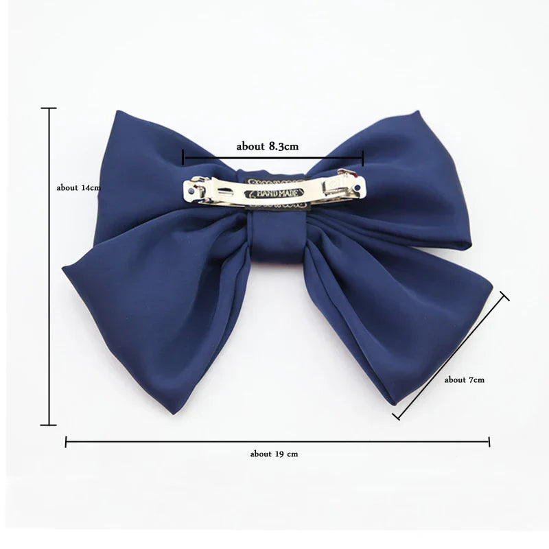 Fashion Ribbon Hairgrips Big Large Bow Hairpin For