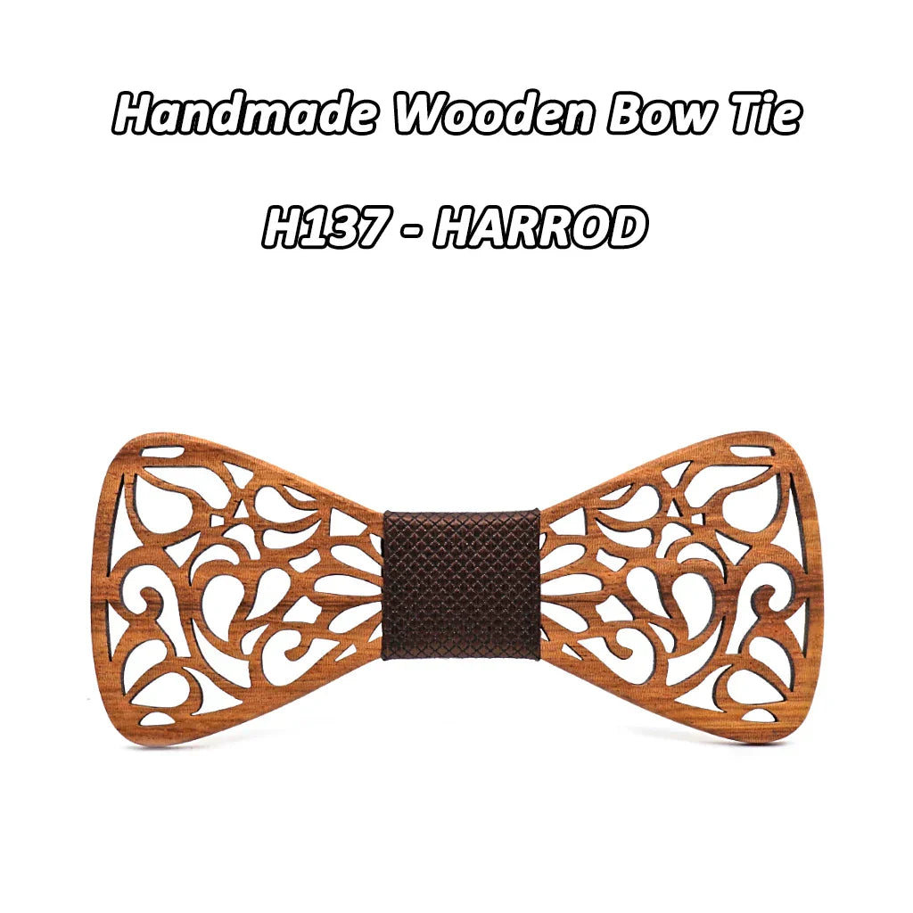 Mahoosive New Floral Wood Bow Ties for Men
