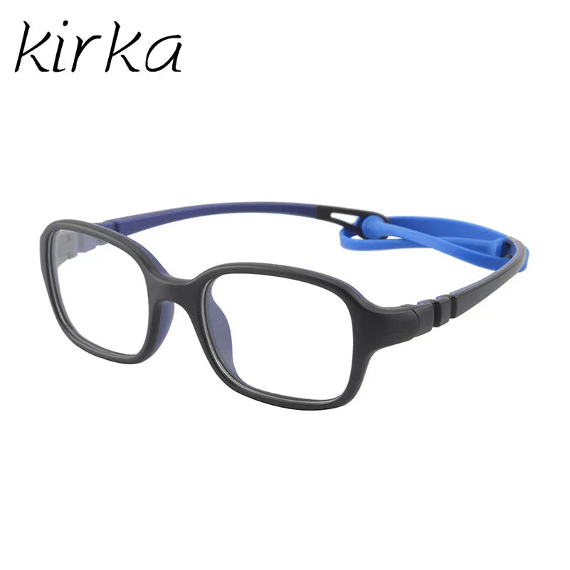 Kirka Flexible Myopia Optical Children Glasses Frame Solid