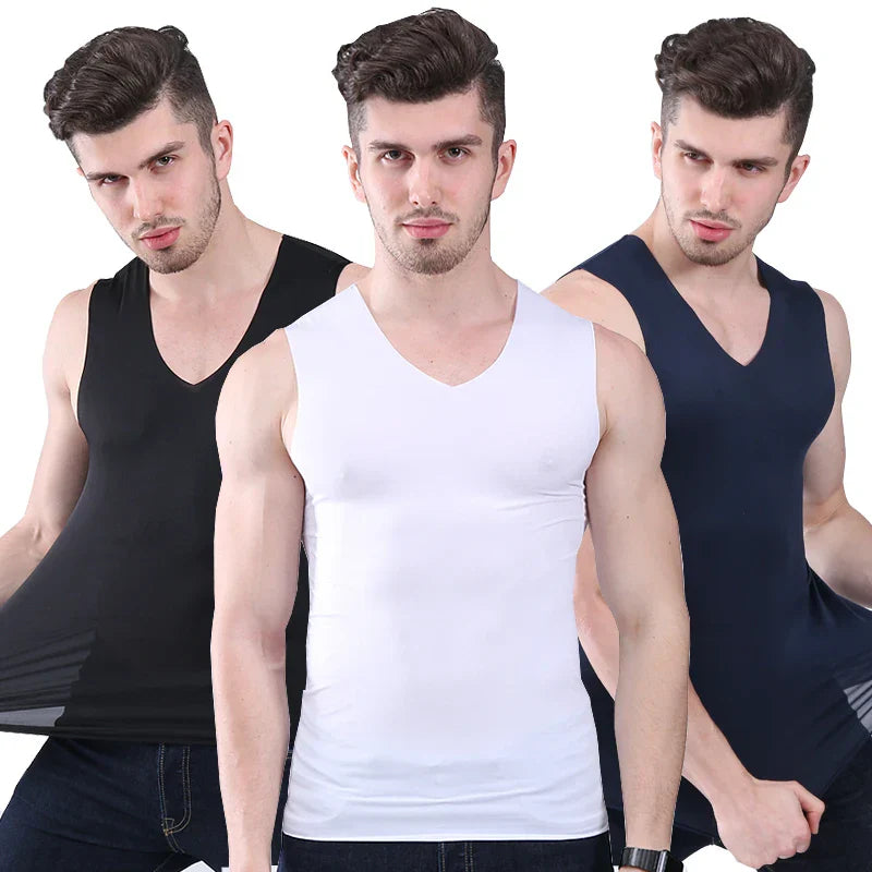 Summer Men Vest No trace of ice silk