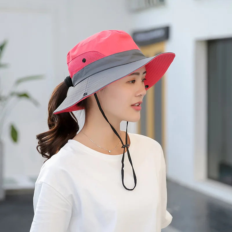 Parent-child Unisex Summer Foldable Sun Fisherman Hat Men