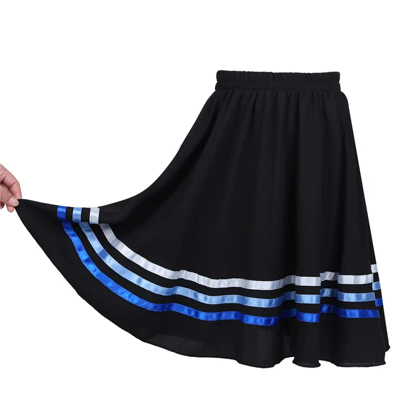 Ballet character skirt Teen Girls High Waist Long
