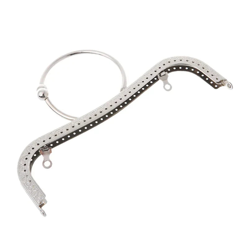THINKTHENDO 1pc Metal Square Frame For Sewing Handbag