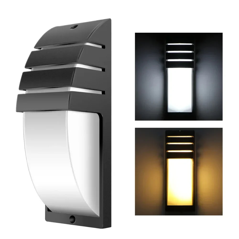12W Waterproof LED Porch Lights Outdoor Wall Lamp