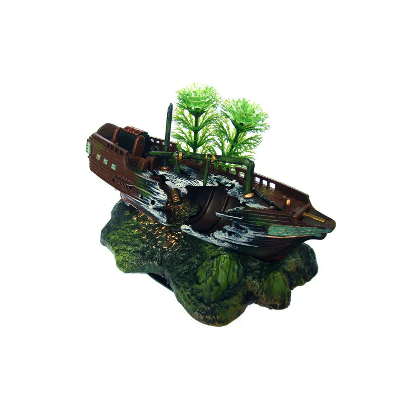 Hot Aquarium Decoration Skeleton on Toilet Fish Tank