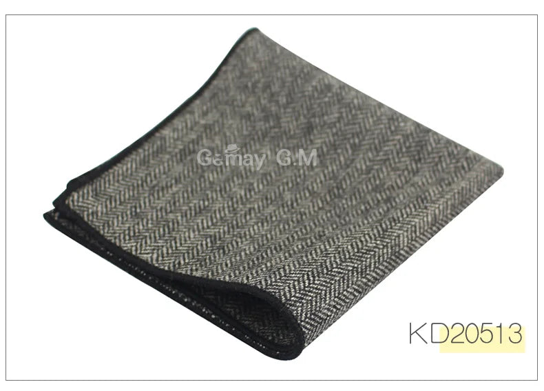 High Quality Hankerchief Scarves Business Suit Hankies Wool