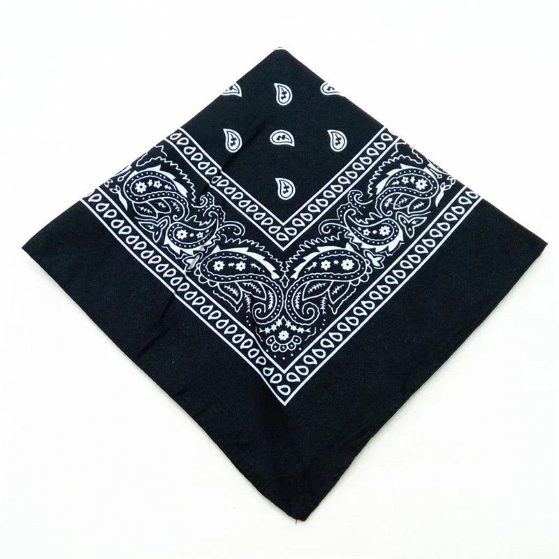 12pcs Polyester Cotton Cashew Flower Hiphop Bandanas For