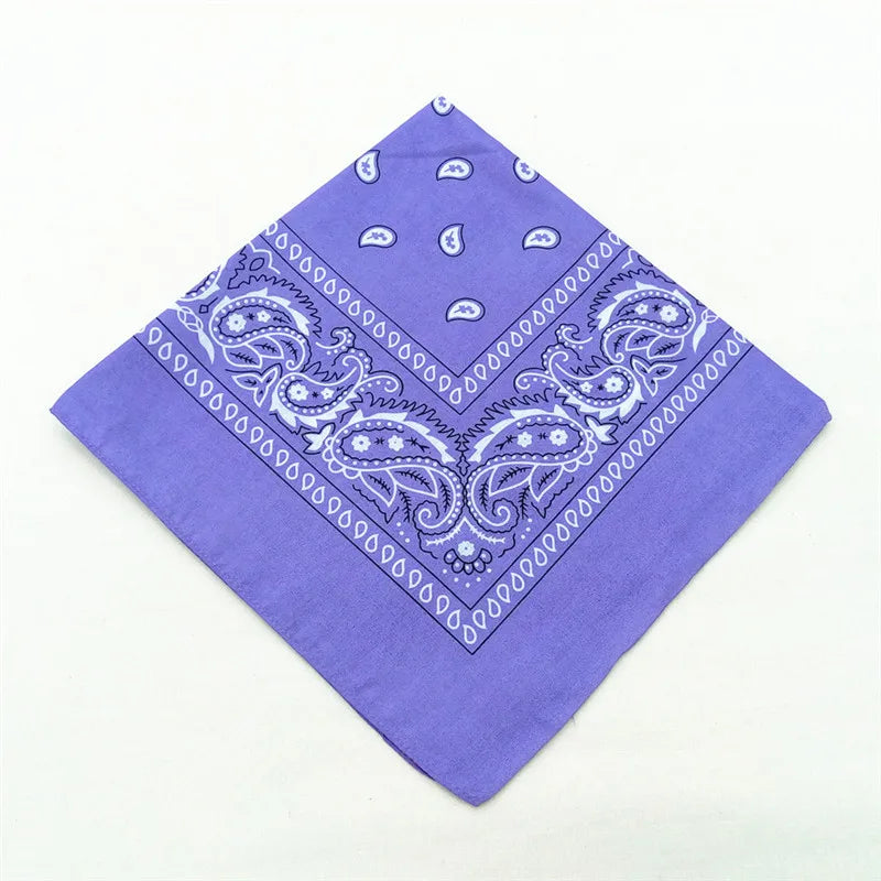 12pcs Polyester Cotton Cashew Flower Hiphop Bandanas For