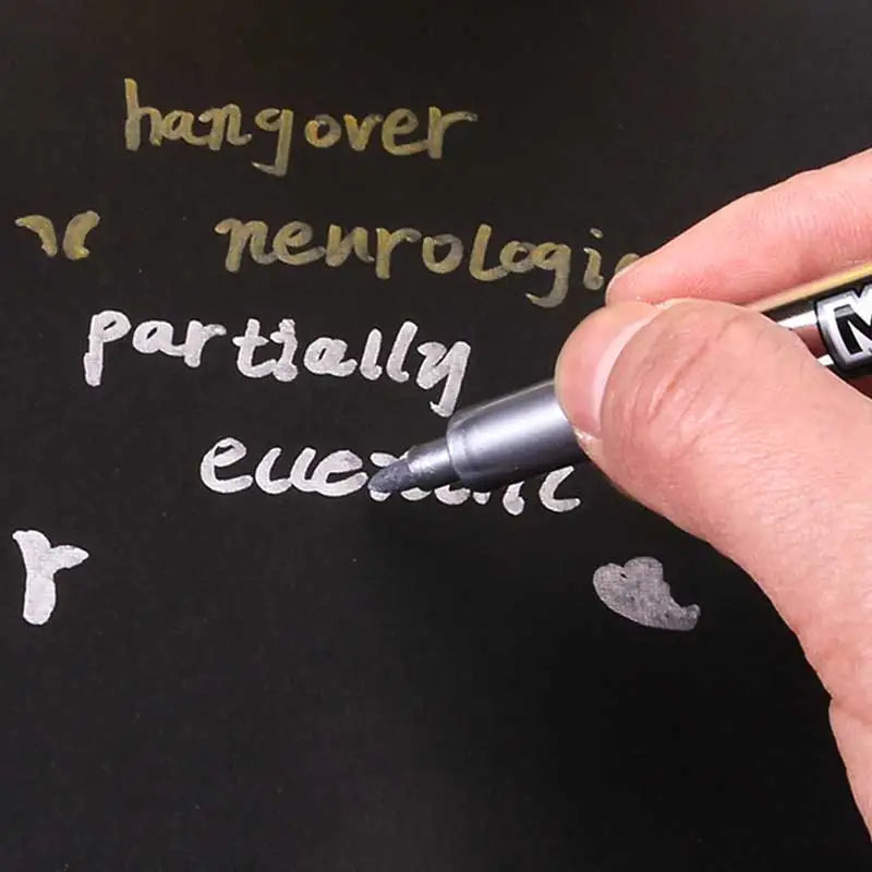 Metal Marker Pen Gold Silver 1.5mm Permanent Paint