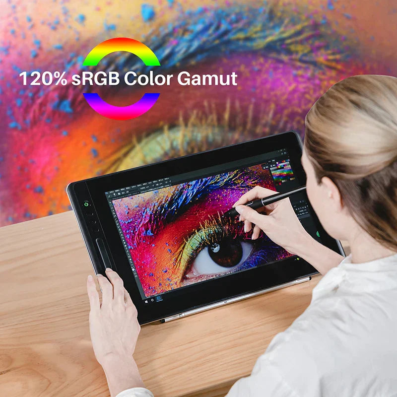 HUION Kamvas Pro 16 Graphics Tablet Display 120%sRGB
