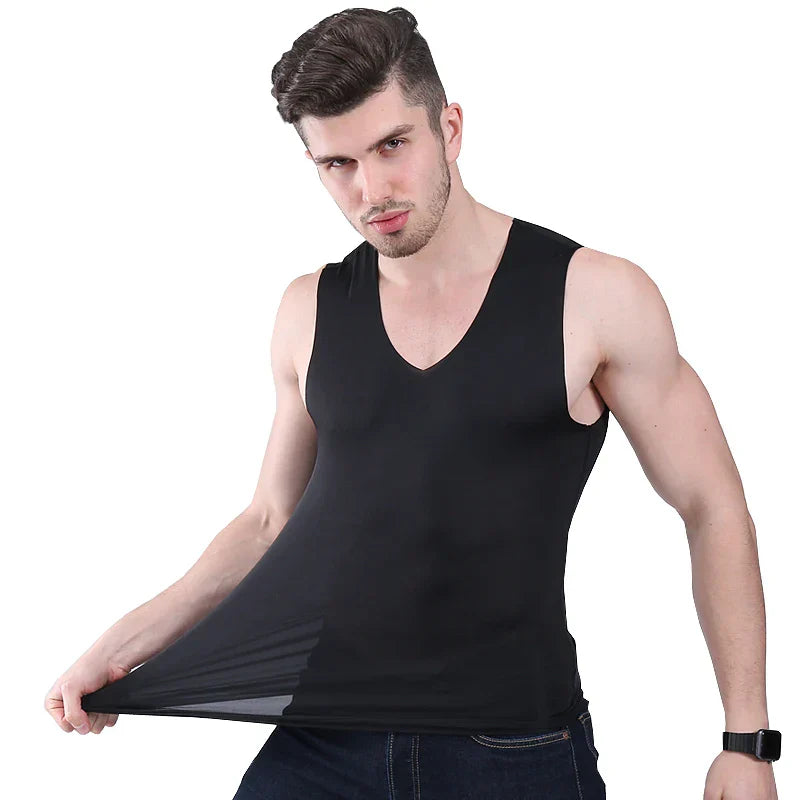 Summer Men Vest No trace of ice silk