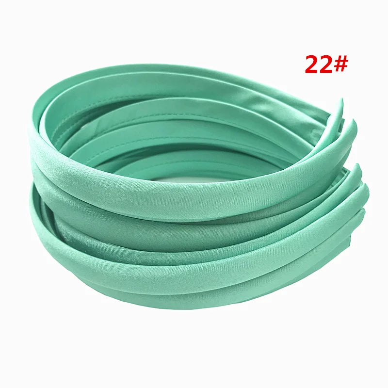 24Pcs/Lot 15mm 24 Colors Satin Fabric Covered Resin