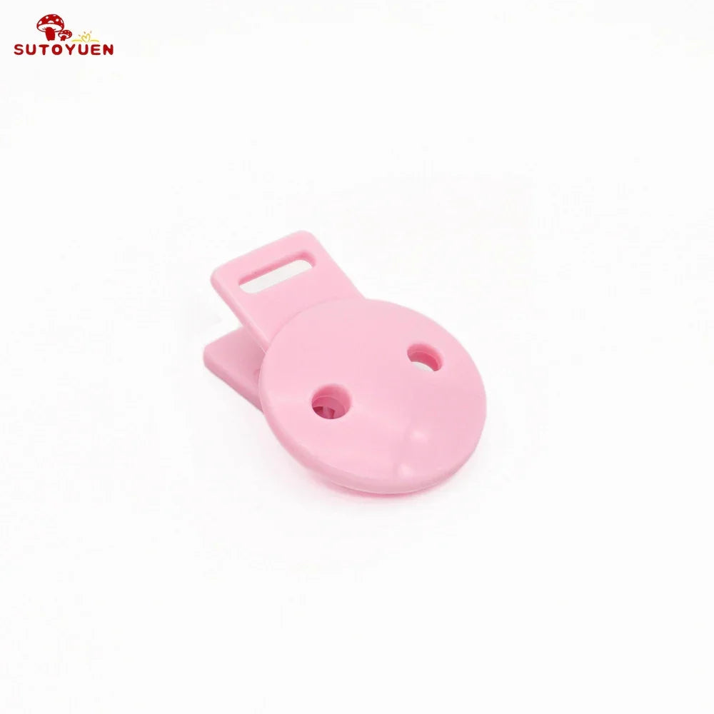 Sutoyuen 20pcs Round Head Pacifier Clip Soother Holder