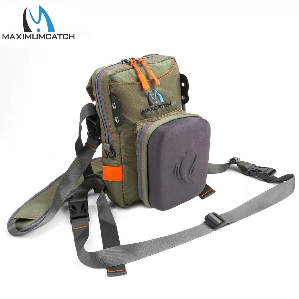 Maximumcatch Fly Fishing Chest Bag With Molded Fly