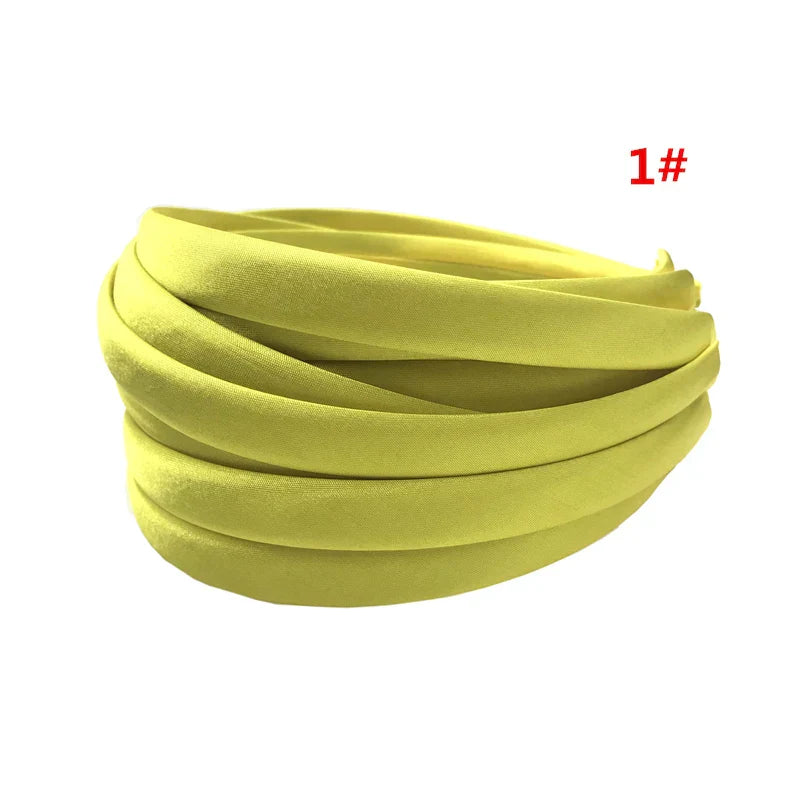 24Pcs/Lot 15mm 24 Colors Satin Fabric Covered Resin