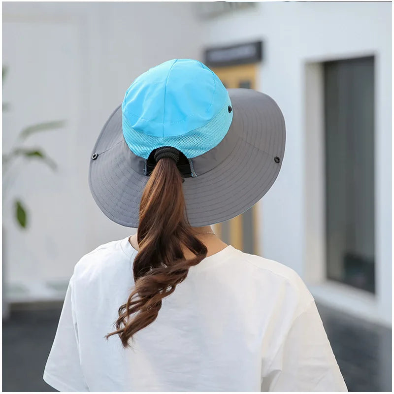 Parent-child Unisex Summer Foldable Sun Fisherman Hat Men