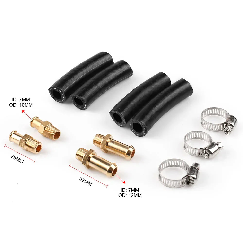Silver 8mm & 10mm Manual Adjustable Fuel Pressure