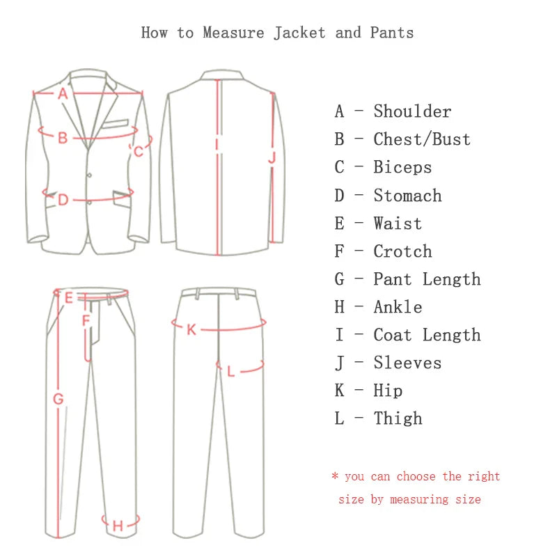 Mens Double Breasted Suits Terno Masculino Slim Fit