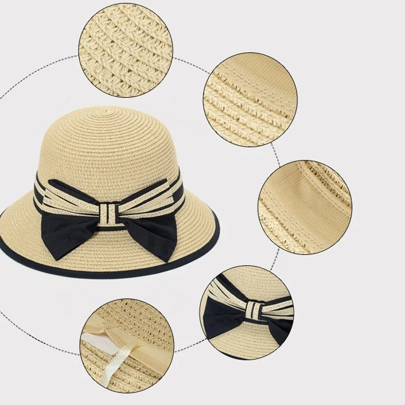 Muchique Boater Hats for Women Summer Sun Straw