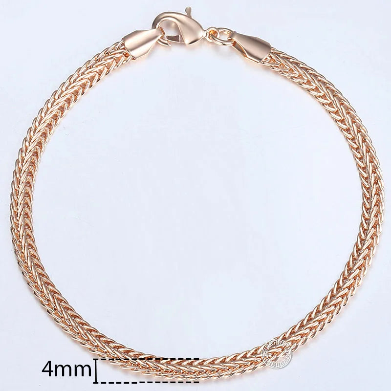 Women's Jewelry Sets 585 Rose Gold Color Necklace