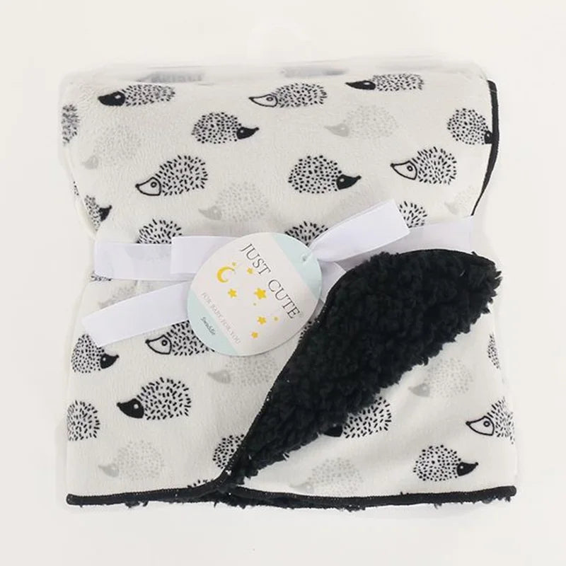 Baby Blankets New Thicken Double Layer Coral Fleece