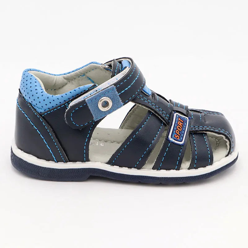 Cute eagle Summer Boys Orthopedic Sandals Pu Leather