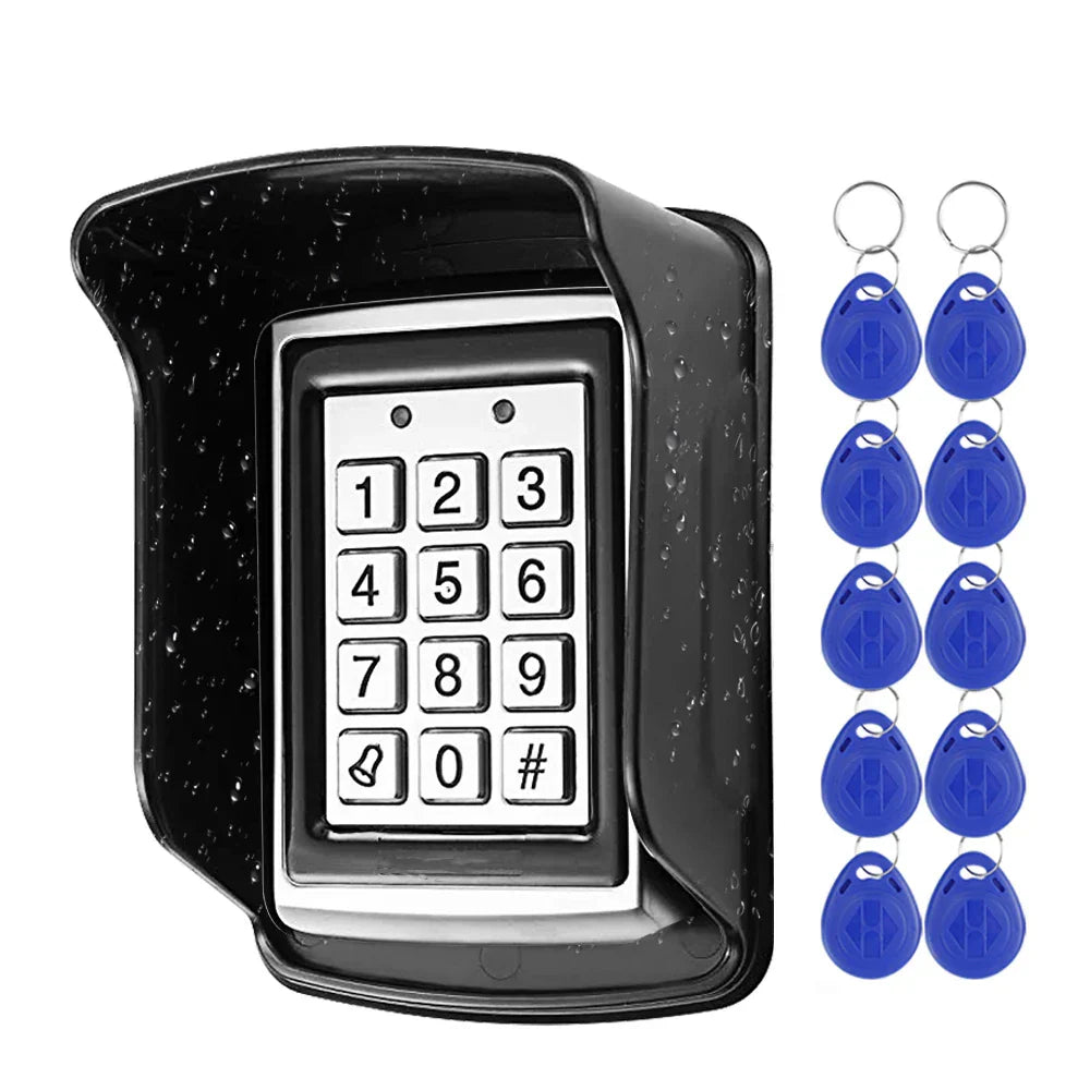 RFID Metal Access Control Keypad Waterproof Rainproof Cover