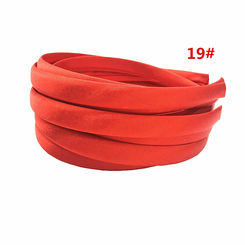24Pcs/Lot 15mm 24 Colors Satin Fabric Covered Resin