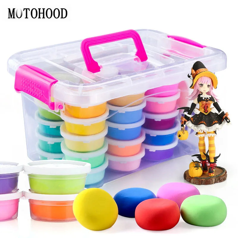MOTOHOOD 36 Colors DIY Light Clay Intelligent Plasticine
