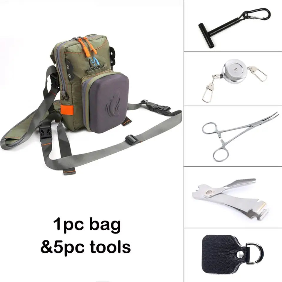 Maximumcatch Fly Fishing Chest Bag With Molded Fly
