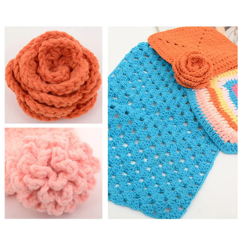 12Ball/Set High Quality Warm DIY Milk Cotton Yarn