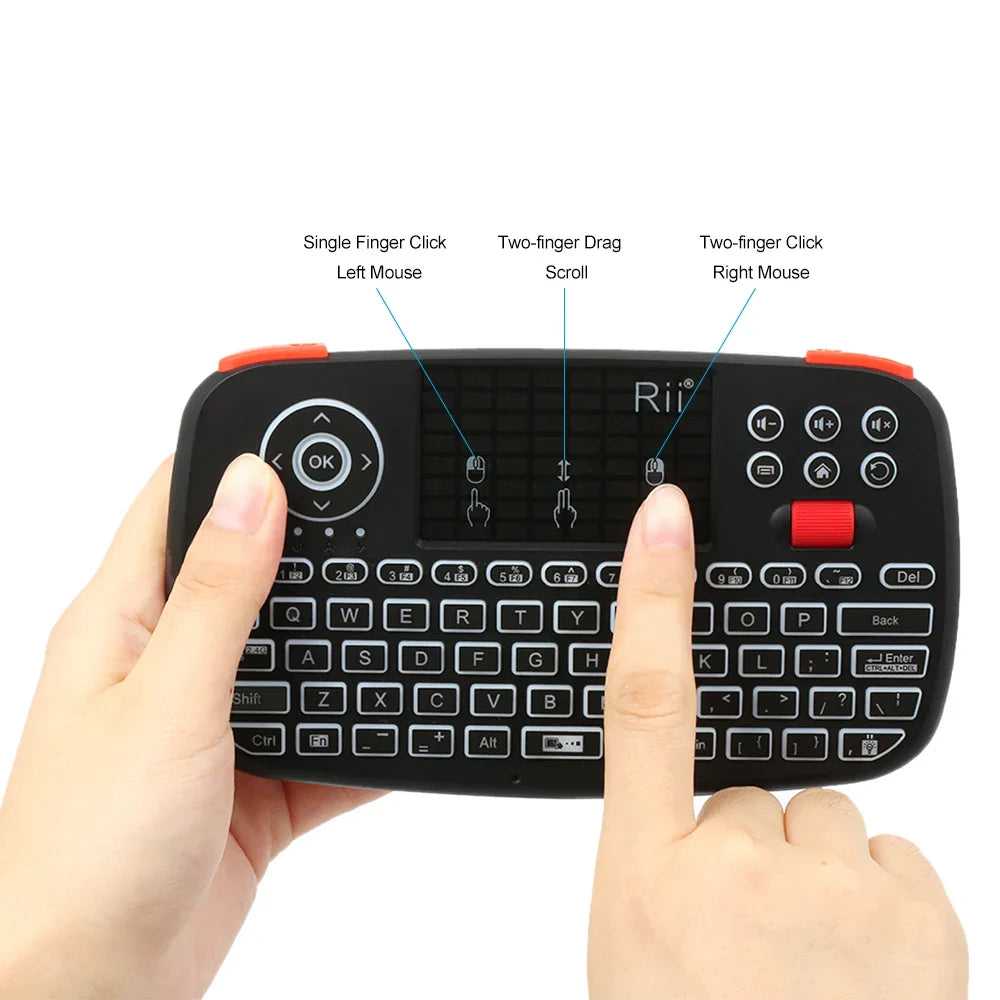 Rii i4 Mini BT Wireless Keyboard With Touchpad