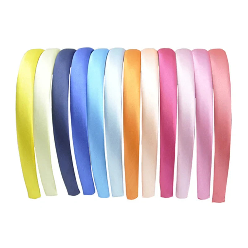 24Pcs/Lot 15mm 24 Colors Satin Fabric Covered Resin